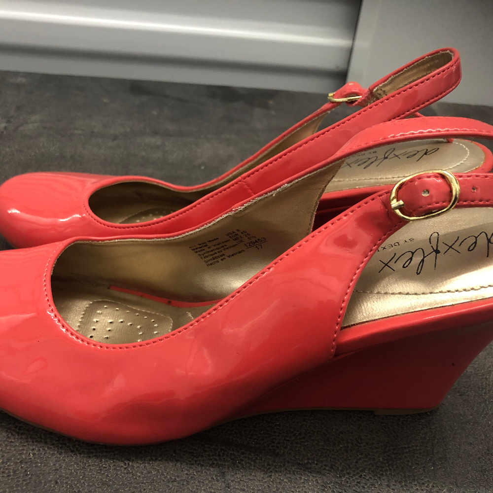 Dexflex Women's Orange Slip On Shoes Size 8